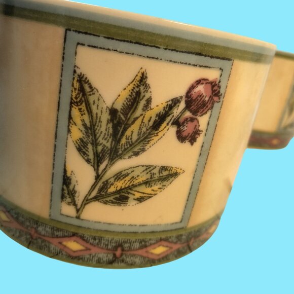 Winslow Manor Stoneware Mug Teacup Botanical Floral International Interior lot 2 - Picture 9 of 13